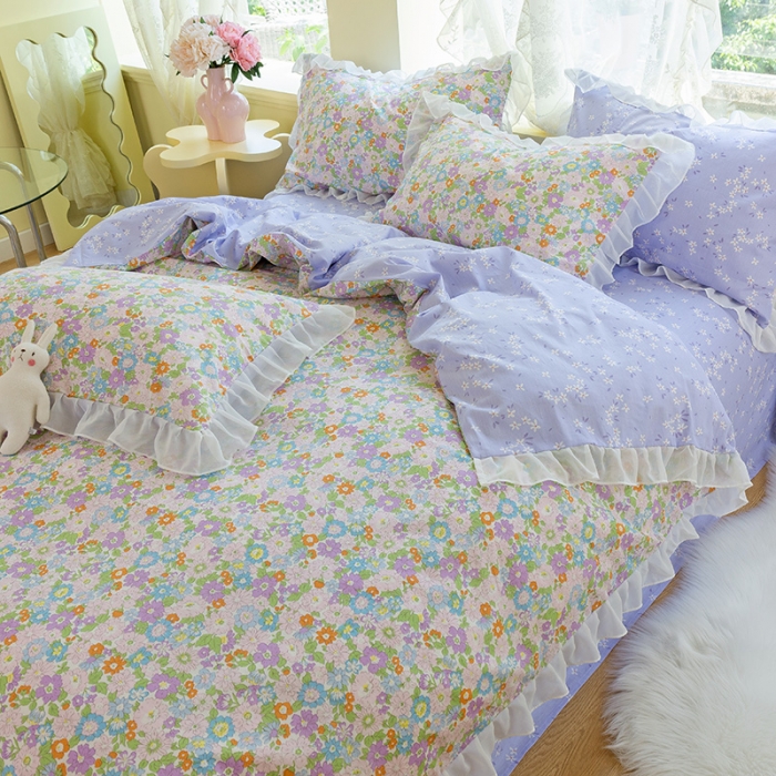 91家纺网 家纺一手货源 找家纺 千朵 2021新款全棉四件套 夜曲