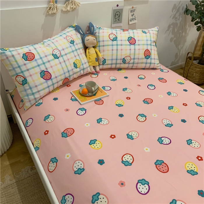 91家纺网 家纺一手货源 找家纺 （总）西引力 2022年新款全棉纯棉卡通单床单