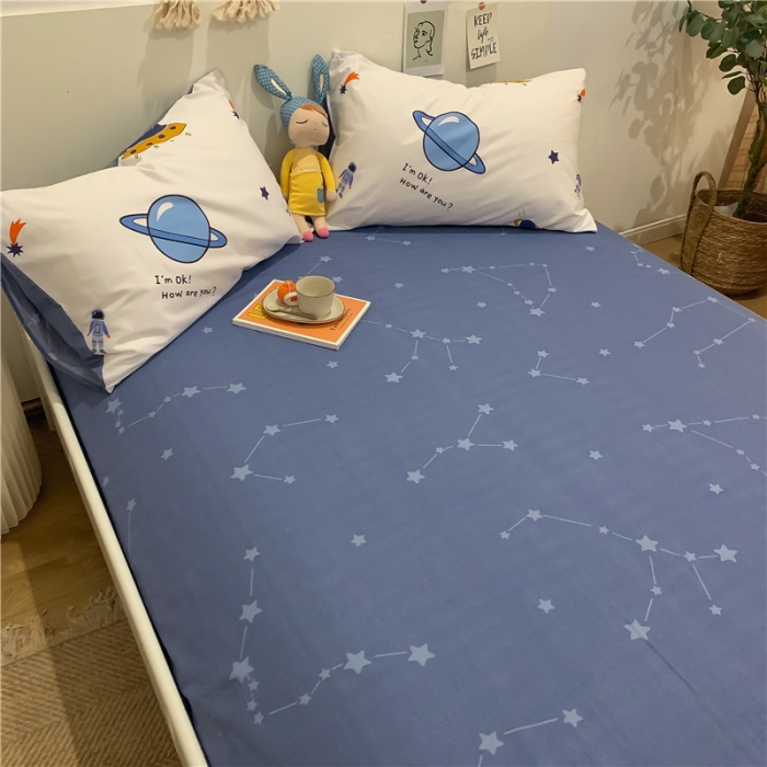 91家纺网 家纺一手货源 找家纺 （总）西引力 2022年新款全棉纯棉卡通单床单