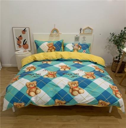 91家纺网 家纺一手货源 找家纺 （总）西引力 2022年新款全棉纯棉卡通单被套