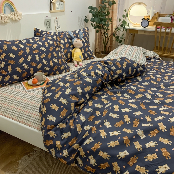 91家纺网 家纺一手货源 找家纺 （总）西引力 2022年新款全棉纯棉卡通单被套