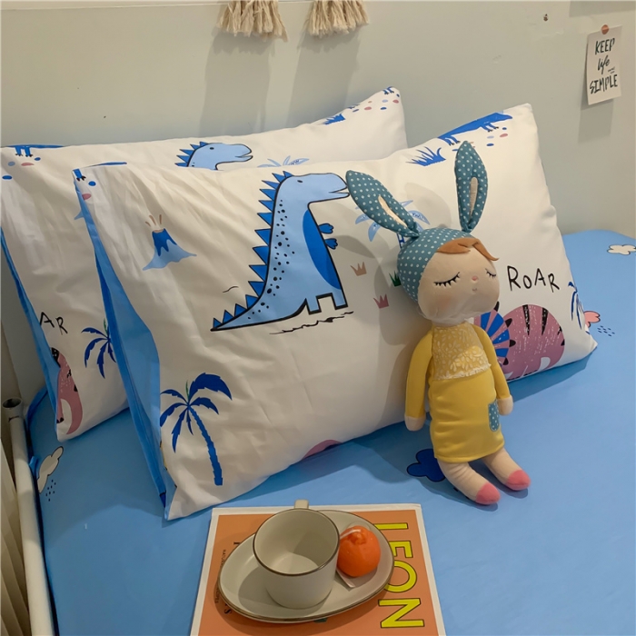 91家纺网 家纺一手货源 找家纺 （总）西引力2022年新款全棉纯棉卡通单枕套一对装