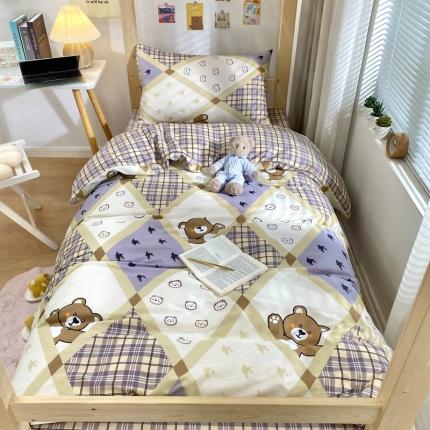 91家纺网 家纺一手货源 找家纺 （总）金丝鸟 2021新款全棉活性13372学生三件套