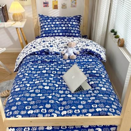 91家纺网 家纺一手货源 找家纺 （总）金丝鸟 2021新款全棉活性13372学生三件套