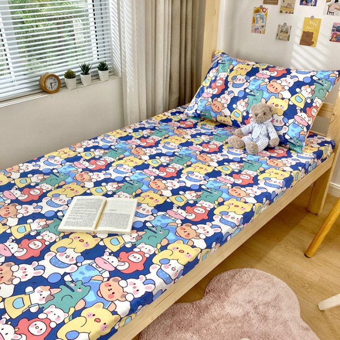 91家纺网 家纺一手货源 找家纺 金丝鸟 2021新款全棉活性13372学生三件套 迷你世界