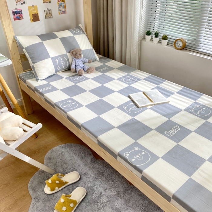 91家纺网 家纺一手货源 找家纺 金丝鸟 2021新款全棉活性13372学生三件套 无影熊