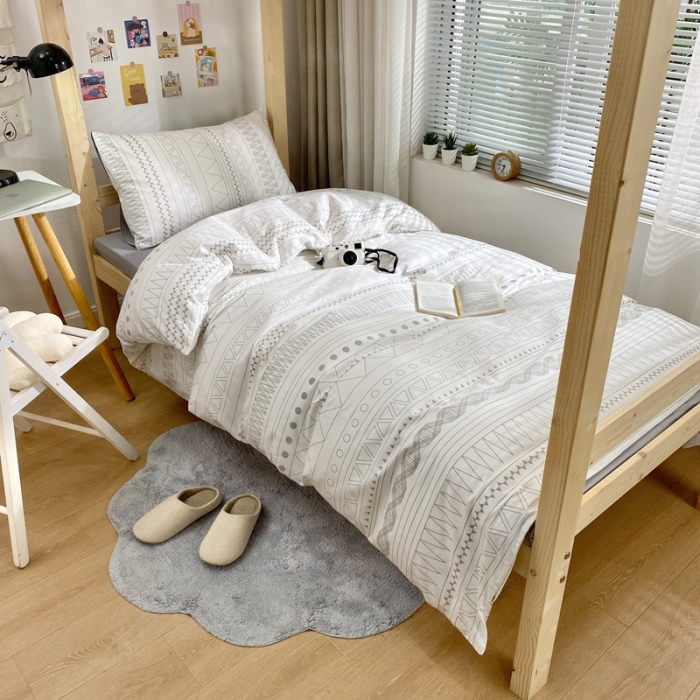 91家纺网 家纺一手货源 找家纺 金丝鸟 2021新款全棉活性13372学生三件套 纤尘