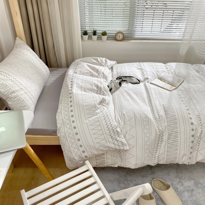 91家纺网 家纺一手货源 找家纺 金丝鸟 2021新款全棉活性13372学生三件套 纤尘