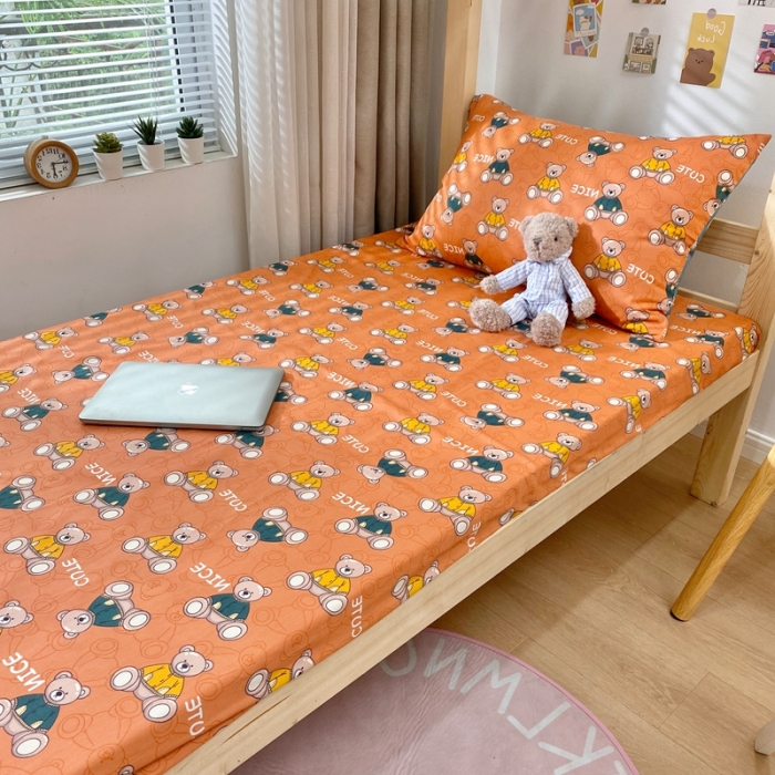 91家纺网 家纺一手货源 找家纺 金丝鸟 2021新款全棉活性13372学生三件套 小美好