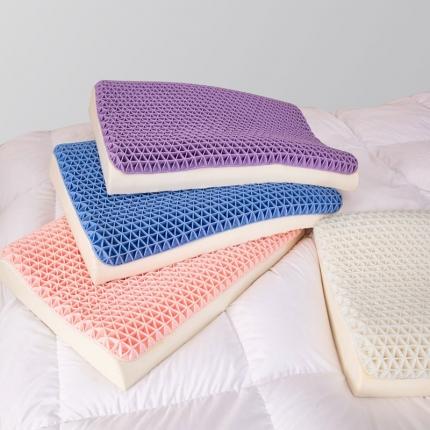 逐眠新款夏季清凉TPE复合乳胶无压波浪枕芯枕头保健白色