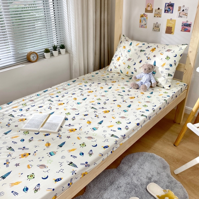 91家纺网 家纺一手货源 找家纺 金丝鸟 2021新款全棉活性13372学生三件套 小宇宙