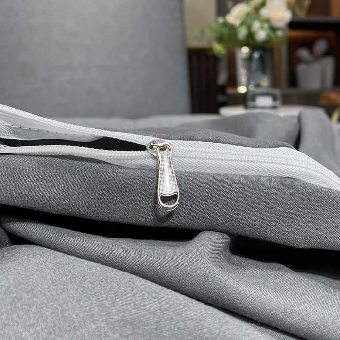 91家纺网 家纺一手货源 找家纺 曼谷 新款伊系列刺绣四件套 伊-深灰