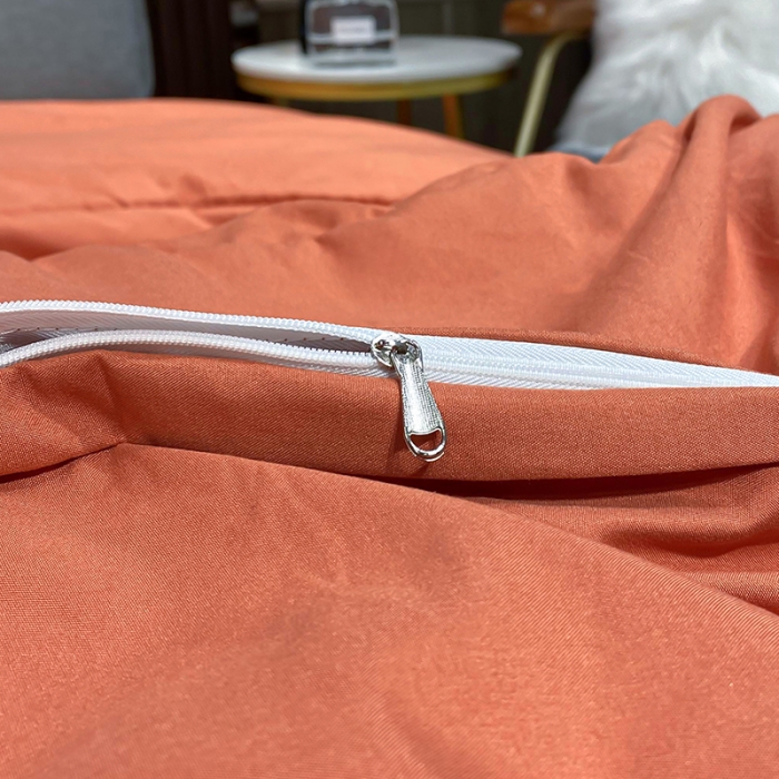 91家纺网 家纺一手货源 找家纺 曼谷 新款伊系列刺绣四件套 伊-橙色