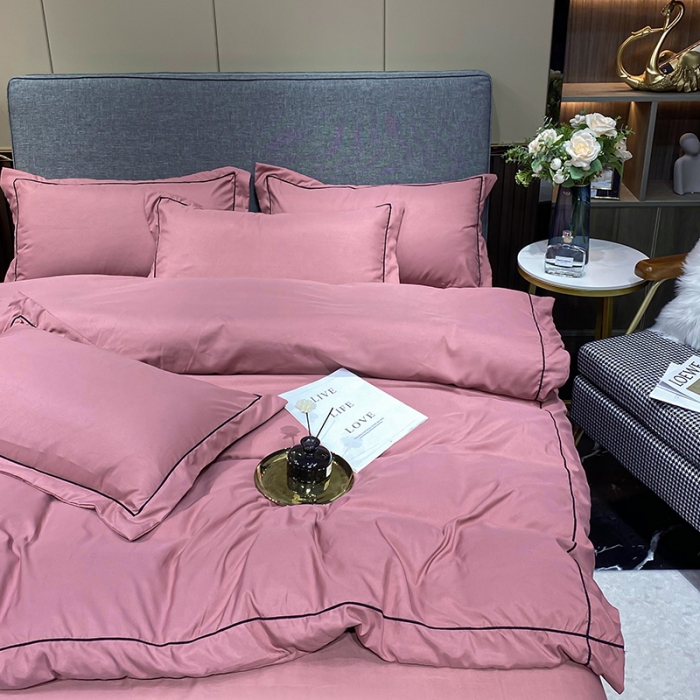 91家纺网 家纺一手货源 找家纺 曼谷 新款伊系列刺绣四件套 伊-豆绿