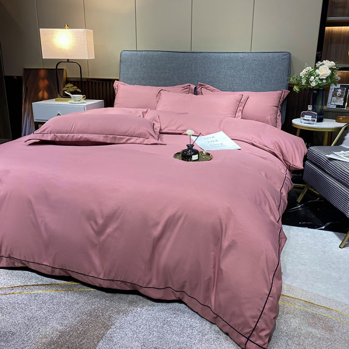 91家纺网 家纺一手货源 找家纺 曼谷 新款伊系列刺绣四件套 伊-豆绿