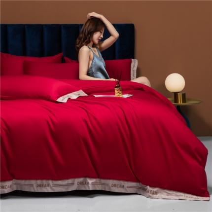 91家纺网 家纺一手货源 找家纺 （总）红番天 热卖款长绒棉四件套-梦露