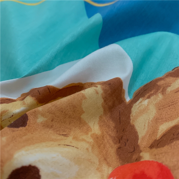 91家纺网 家纺一手货源 找家纺 西引力2022新款卡通全棉纯棉四件套学生三件套  托尼