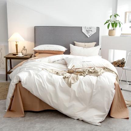 91家纺网 家纺一手货源 找家纺 （总）鼎飞 2021新款全棉水洗棉双拼四件套