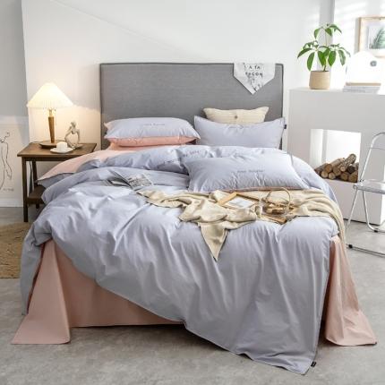 91家纺网 家纺一手货源 找家纺 （总）鼎飞 2021新款全棉水洗棉双拼四件套