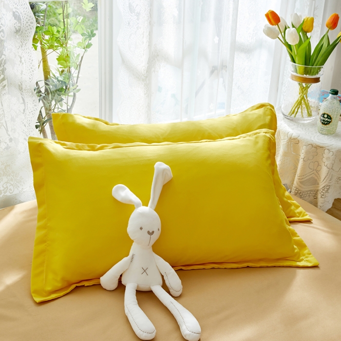 91家纺网 家纺一手货源 找家纺 （总）贝拉梦 2021新款纯色拼色美棉系列四件套