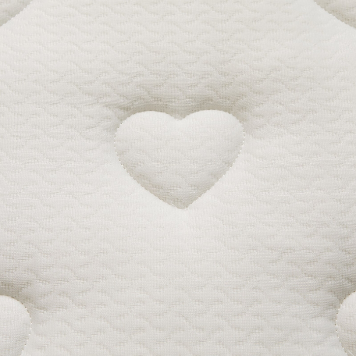 91家纺网 家纺一手货源 找家纺 欣罗兰 2022新款提花针织立体床垫 爱心白-大床
