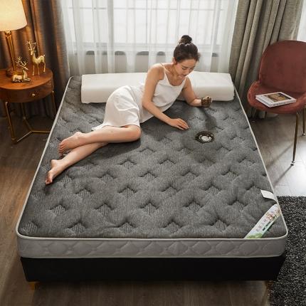 欣罗兰 2022新款提花针织立体床垫 凹形灰-大床