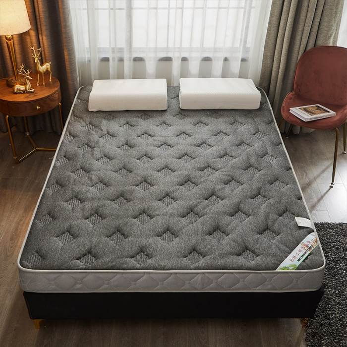 91家纺网 家纺一手货源 找家纺 欣罗兰 2022新款提花针织立体床垫 凹形灰-大床