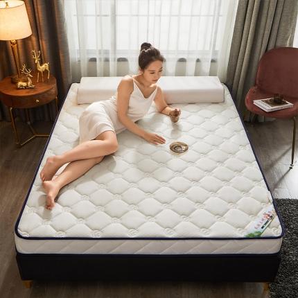 欣罗兰 2022新款提花针织立体床垫 玫瑰白-大床