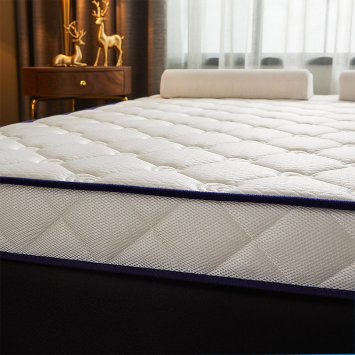 91家纺网 家纺一手货源 找家纺 欣罗兰 2022新款提花针织立体床垫 玫瑰白-大床