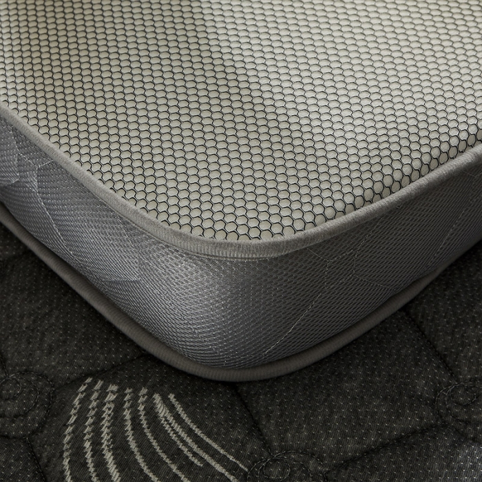 91家纺网 家纺一手货源 找家纺 欣罗兰 2022新款提花针织立体床垫 玫瑰-仙草灰-大床