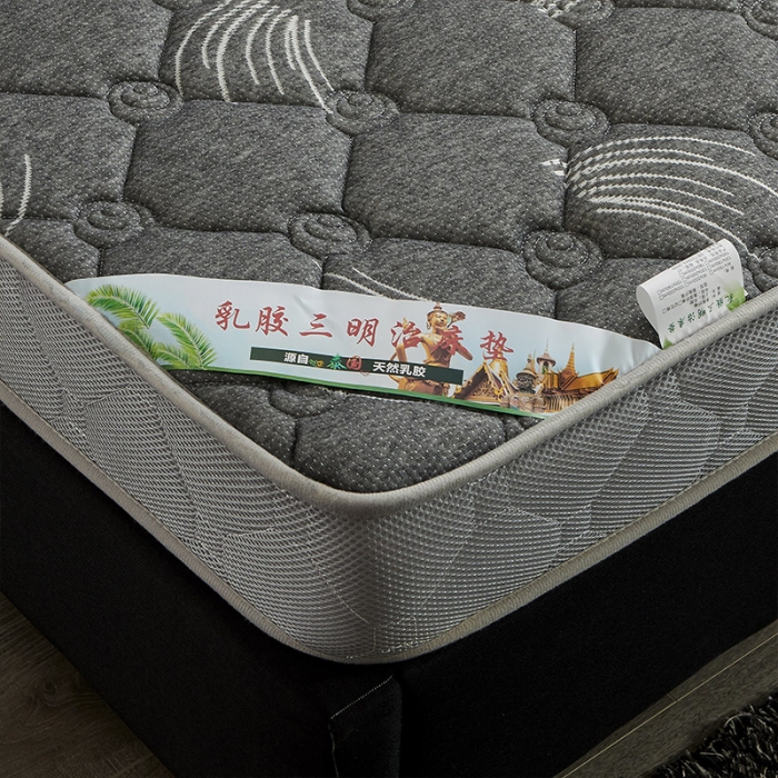 91家纺网 家纺一手货源 找家纺 欣罗兰 2022新款提花针织立体床垫 玫瑰-仙草灰-大床