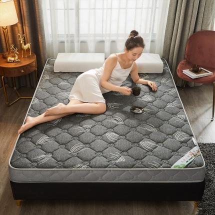 欣罗兰 2022新款提花针织立体床垫 玫瑰-仙草灰-大床