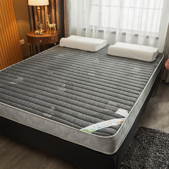 91家纺网 家纺一手货源 找家纺 欣罗兰 2022新款提花针织立体床垫 椰灰-大床