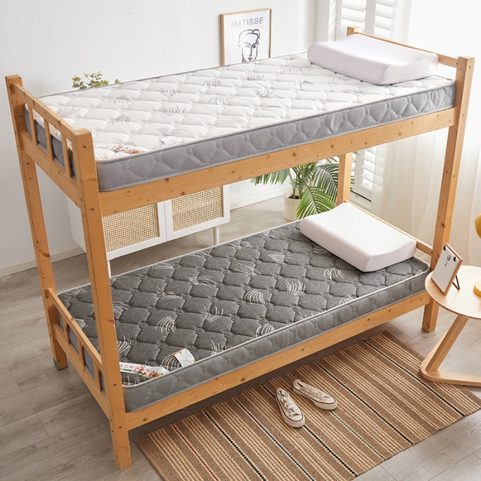 91家纺网 家纺一手货源 找家纺 欣罗兰2022新款提花针织立体床垫 玫瑰-仙草灰-学生床