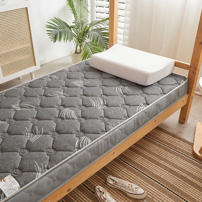 91家纺网 家纺一手货源 找家纺 欣罗兰2022新款提花针织立体床垫 玫瑰-仙草灰-学生床