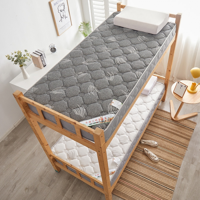 91家纺网 家纺一手货源 找家纺 欣罗兰2022新款提花针织立体床垫 玫瑰-仙草灰-学生床