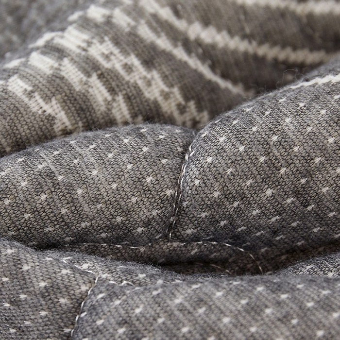 91家纺网 家纺一手货源 找家纺 欣罗兰2022新款提花针织立体床垫 玫瑰-仙草灰-学生床