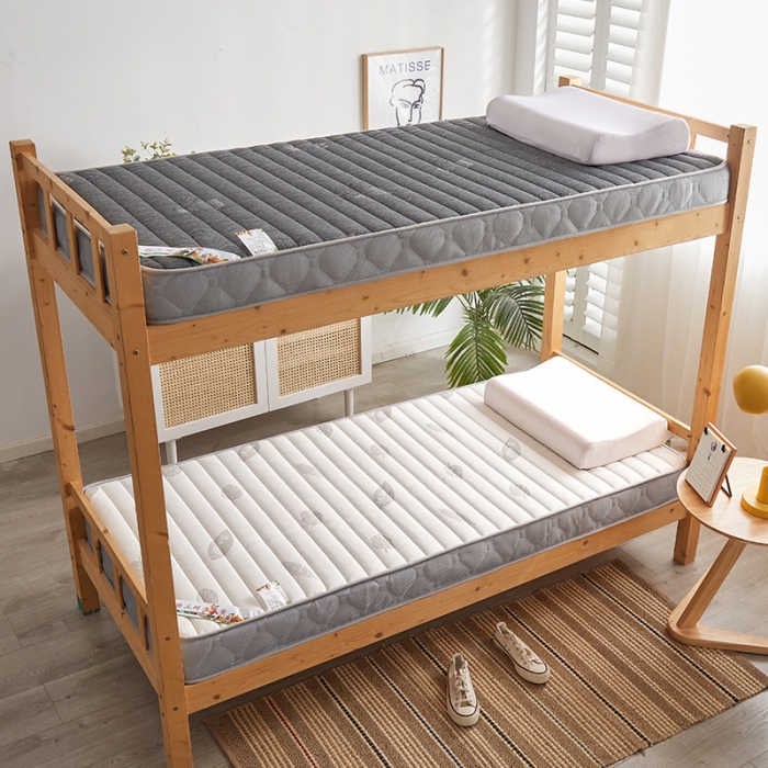 91家纺网 家纺一手货源 找家纺 欣罗兰 2022新款提花针织立体床垫 椰白-学生床