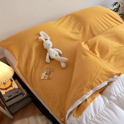 无印色织全棉水洗棉酒店隔脏睡袋便携式出差旅游行单双人床单被套