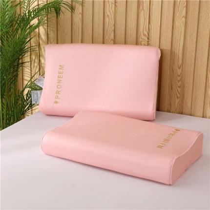 泰国皇家乳胶体验馆新款乳胶枕 乳胶枕40x60cm粉含内外套