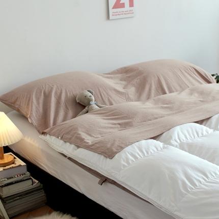 无印色织全棉水洗棉酒店隔脏睡袋便携式出差旅游行单双人床单被套