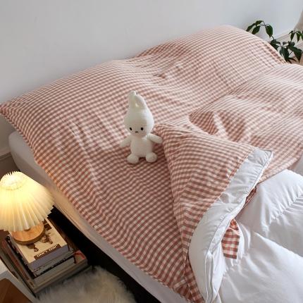 无印色织全棉水洗棉酒店隔脏睡袋便携式出差旅游行单双人床单被套