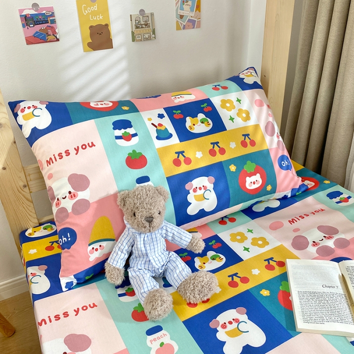 91家纺网 家纺一手货源 找家纺 （总）曼之夏 2022新款全棉13372学生三件套