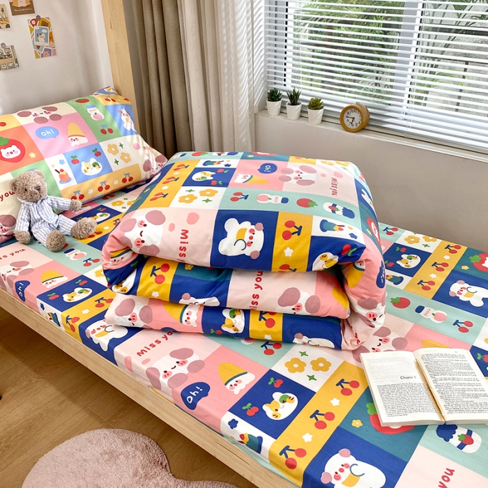 91家纺网 家纺一手货源 找家纺 （总）曼之夏 2022新款全棉13372学生三件套