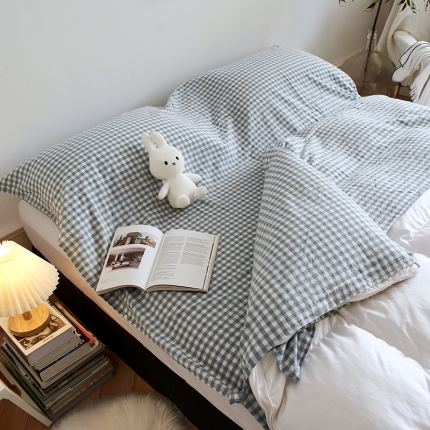 91家纺网 家纺一手货源 找家纺 无印色织纯棉睡袋水洗棉酒店隔脏便携式出差旅游旅行行单双人被套