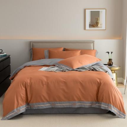 91家纺网 家纺一手货源 找家纺 （总）瑞驰100支澳棉长绒棉刺绣四件套爱德拉系列