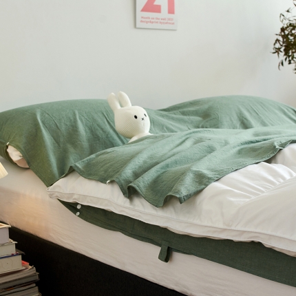 91家纺网 家纺一手货源 找家纺 无印色织全棉水洗棉酒店隔脏睡袋便携式出差旅游行单双人床单被套