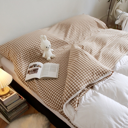 91家纺网 家纺一手货源 找家纺 无印色织全棉水洗棉酒店隔脏睡袋便携式出差旅游行单双人床单被套