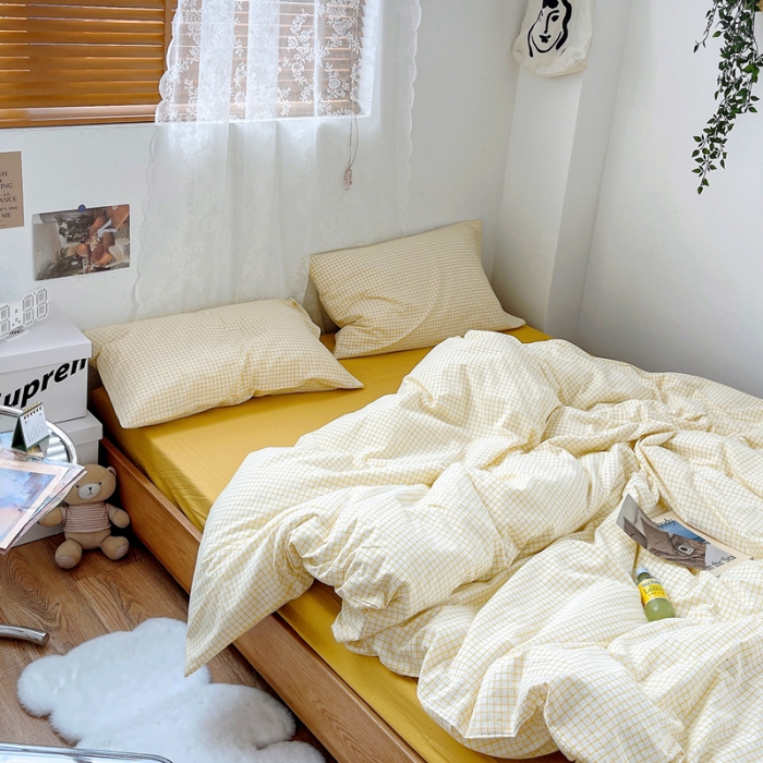 91家纺网 家纺一手货源 找家纺 （总）安莱生活 2021新款水洗棉全棉四件套