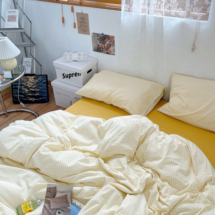 91家纺网 家纺一手货源 找家纺 （总）安莱生活 2021新款水洗棉全棉四件套